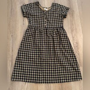 Little Cottonwood Checkered Linen Dress Women’s Medium